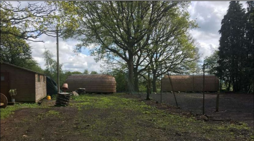 Previous attempts to turn the land off Hob Lane into holiday accommodation have been blocked by the council (image via planning application)