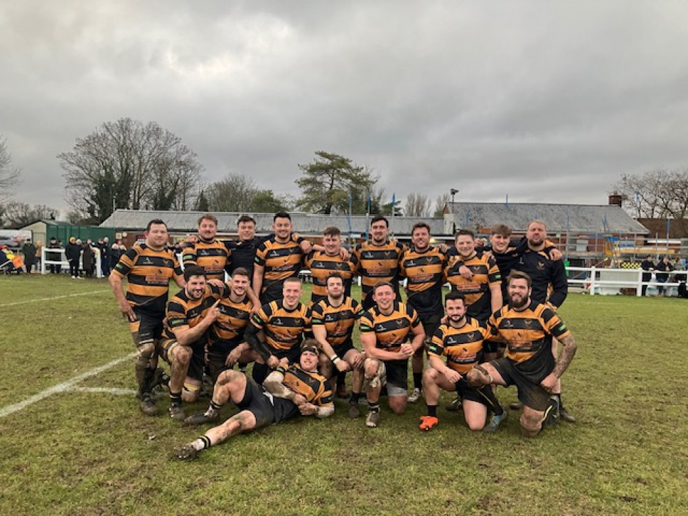 Letchworth GC 29-20 Harpenden - Report by Rick Sell. PICTURE: Legends together. CREDIT: Letchworth Rugby Club 