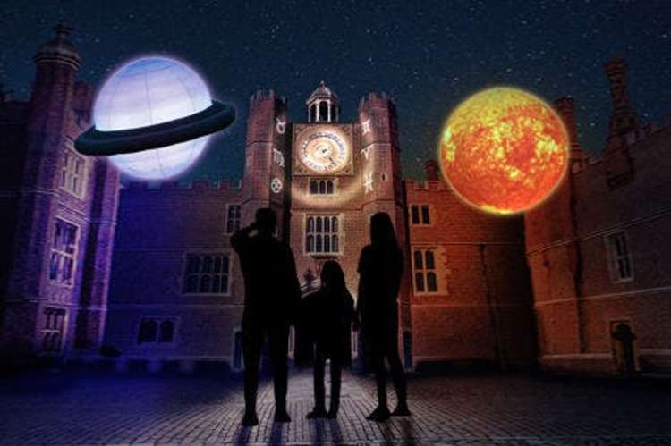 Hampton Court Palace, near Kingston, is getting a light show themed around space this Christmas