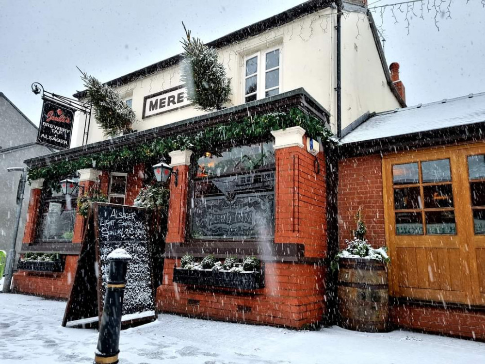 The Mere Inn in Crewe Road has an impressive line-up for Christmas and New Year. (Photo: Nub News) 