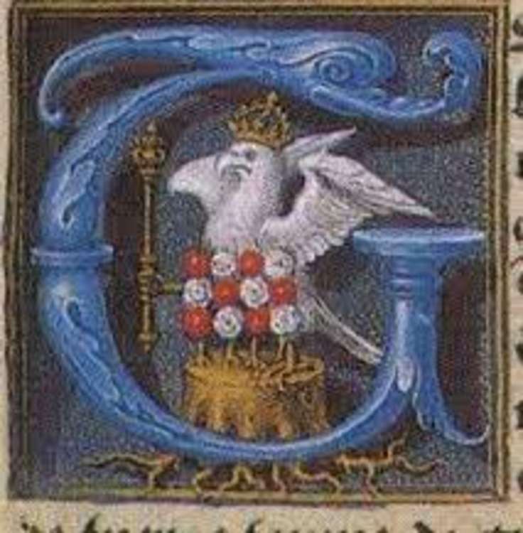 The white falcon symbol represents steadfastness and purity