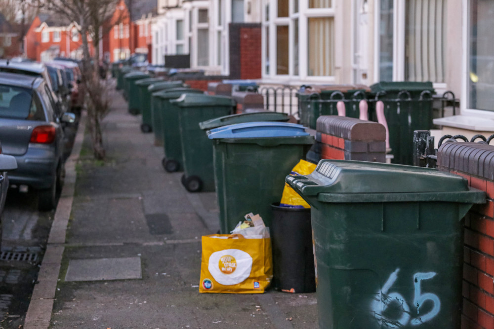 Green bin collections in Kenilworth will be suspended for two weeks from Saturday 23 December (image via SWNS)