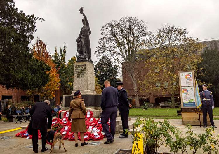 This year was the first that Angie, Mick and Vidar paid their respects together (Photo: Ellie Brown)