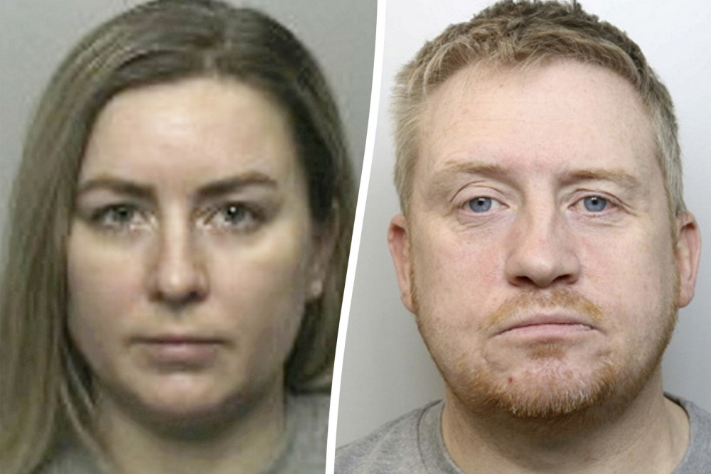 Samantha Halden-Evans, 36, and Jonathan Hill, 47, were both sentenced at Stafford Crown Court yesterday (SWNS).