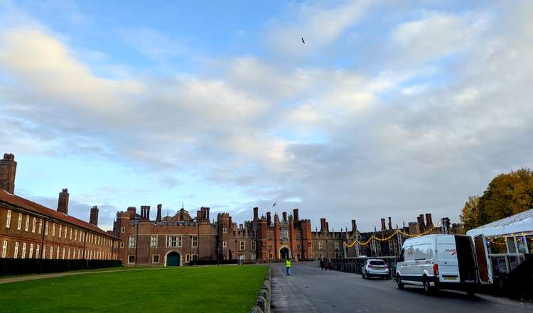 The rink near Kingston has scenic views of Henry VIII's former home (Image: Ellie Brown)