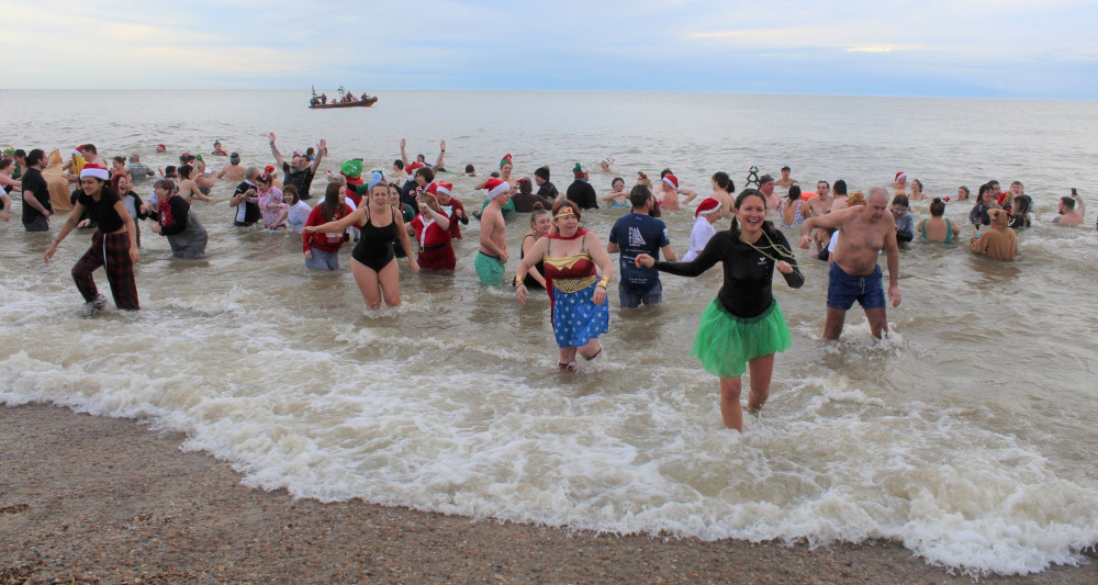 Hundreds took the plunge (Picture: St Elizabeth Hospice)