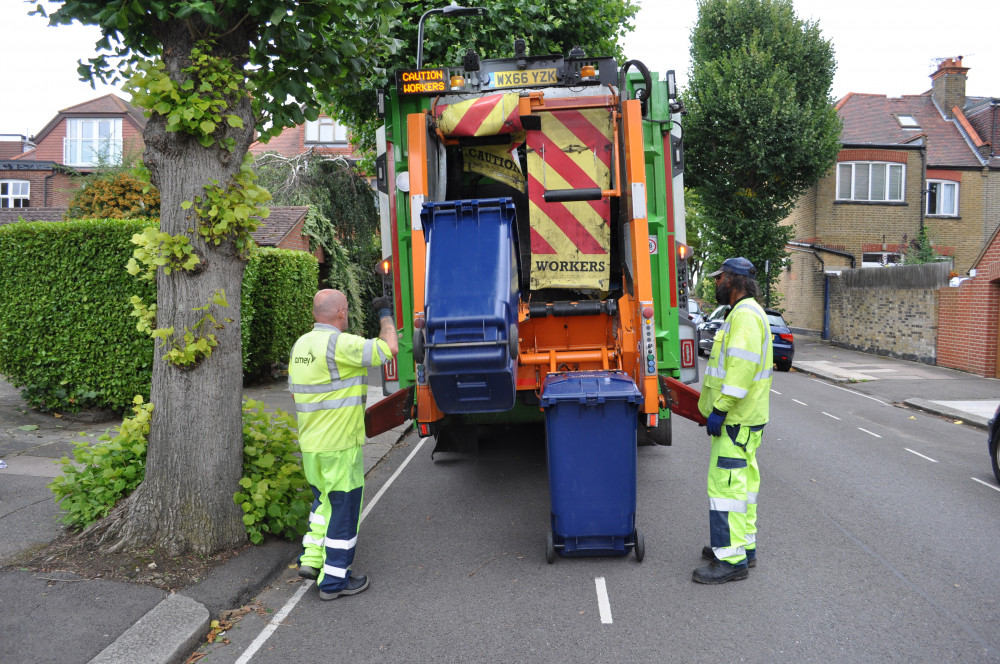 Hounslow Council has altered its bin collection times during the festive period (credit: Ealing Council).