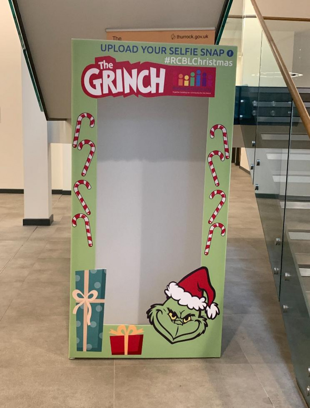 The Grinch did make a festive appearance in the otherwise austere civic offices