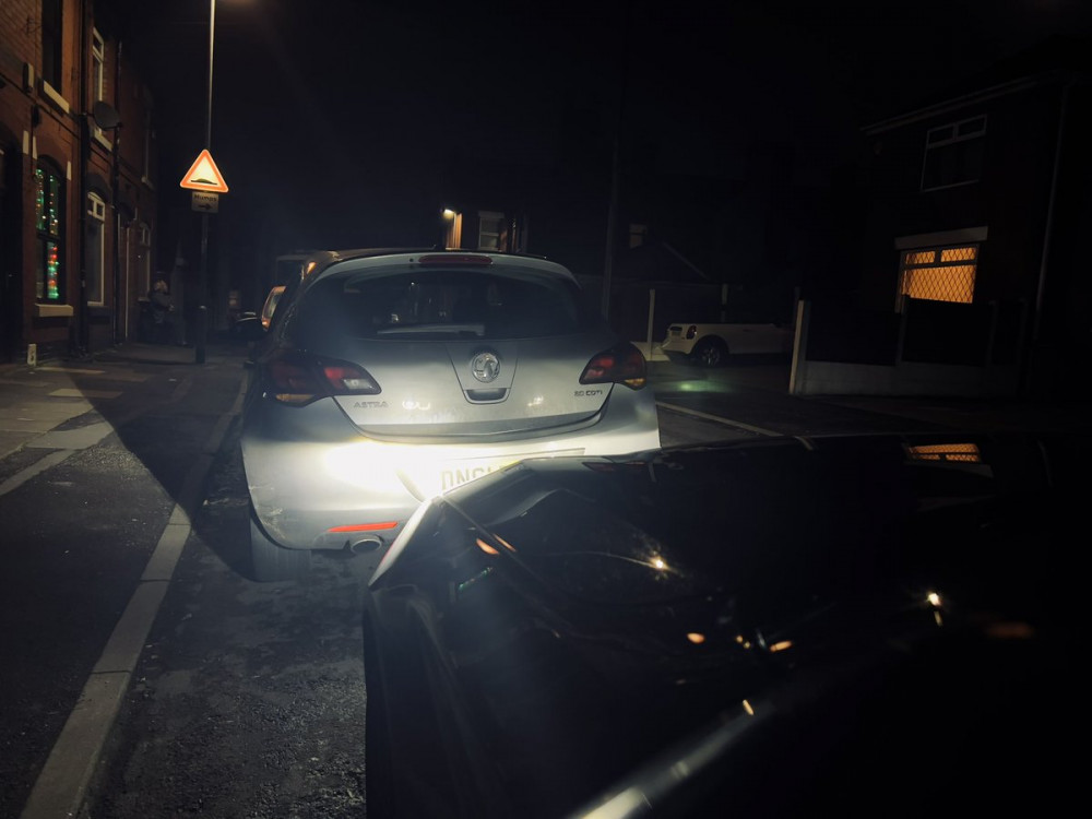 The 23-year-old driver was stopped in Bucknall, Stoke-on-Trent, and police discovered he already had 96 points on his licence (SWNS).