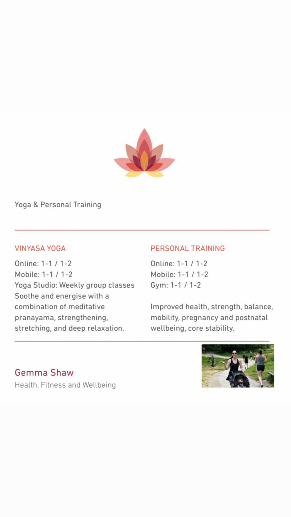 Gemma Shaw Yoga & Personal Training