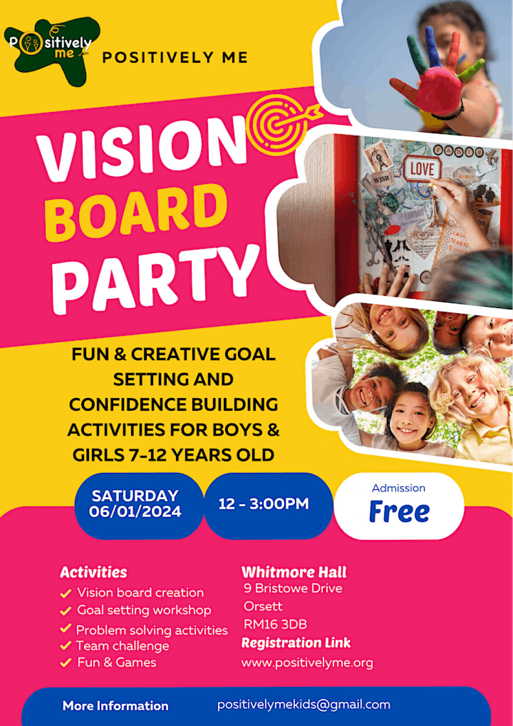 Vision Board Project for Kids -New Year 2024 Goals Setting Activity for  Students