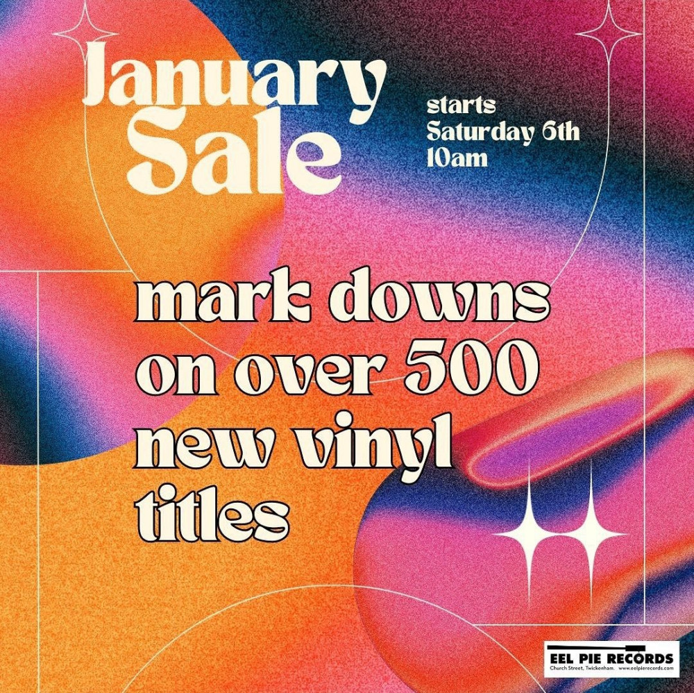 Twickenham's Eel Pie Records January sale begins tomorrow (Saturday 6 January) at 10am. (Photo Credit: Eel Pie Records).