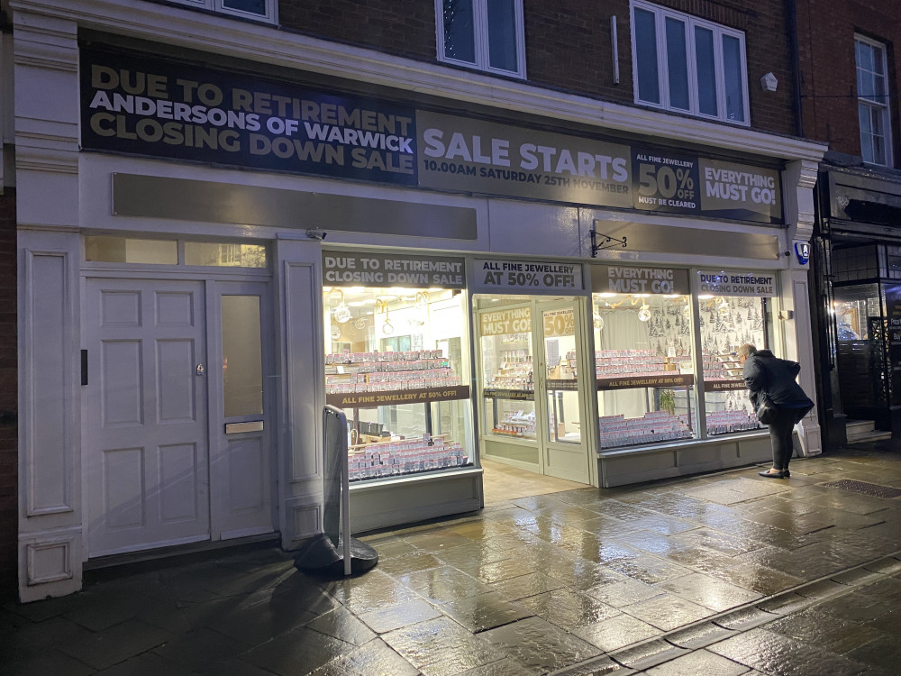 Andersons of Warwick's retirement sale has been running for the past six weeks (image by James Smith)