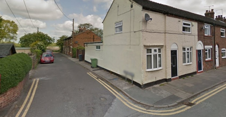 Wrights Lane, Sandbach (Google) The application site is on land off Wrights Lane, Sandbach (Google)