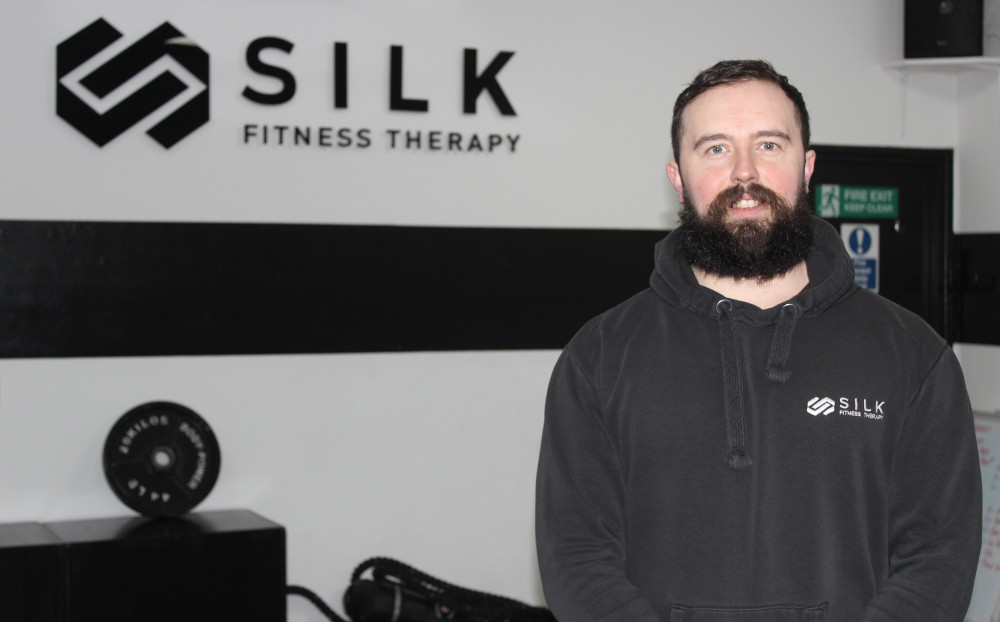 Michael Mason of Silk Fitness Therapy. The east Macclesfield gym offers small personal training HIIT and strength training sessions. (Image - Macclesfield Nub News) 