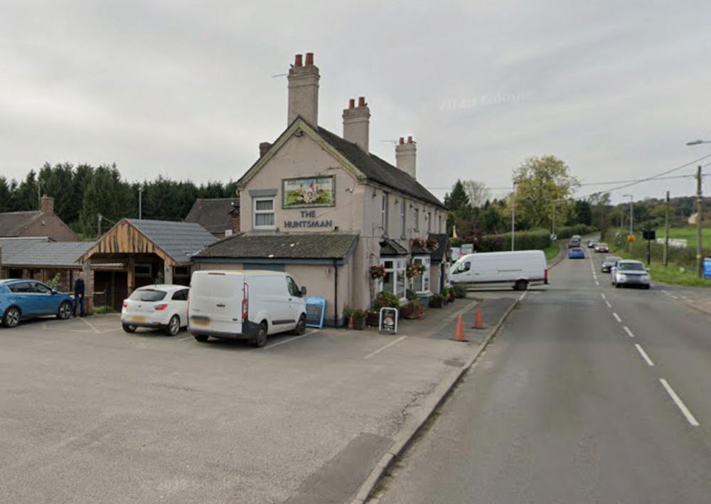 Police were called to The Huntsman, Cheadle, just before 1.40am today (Google).