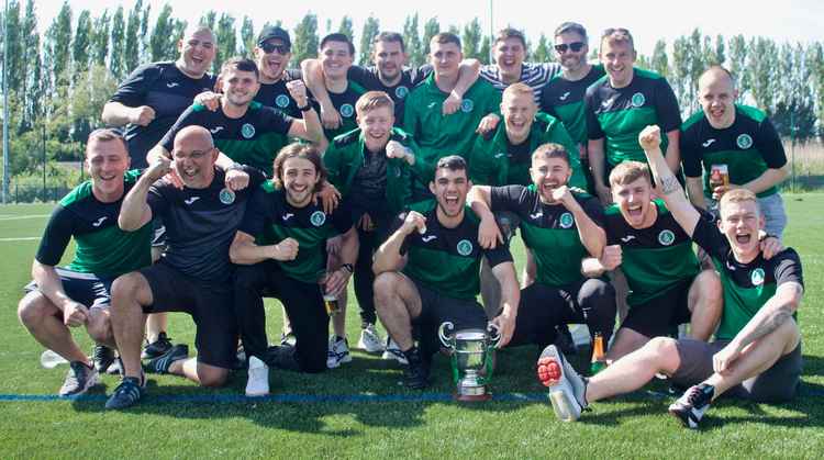 Helsby FC are champions! Image: Duncan Cowley