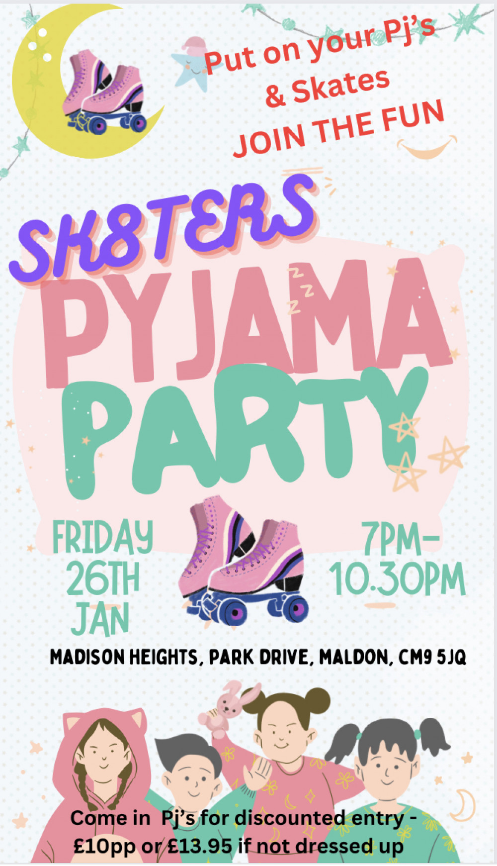 Themed Roller disco - Pyjama party 