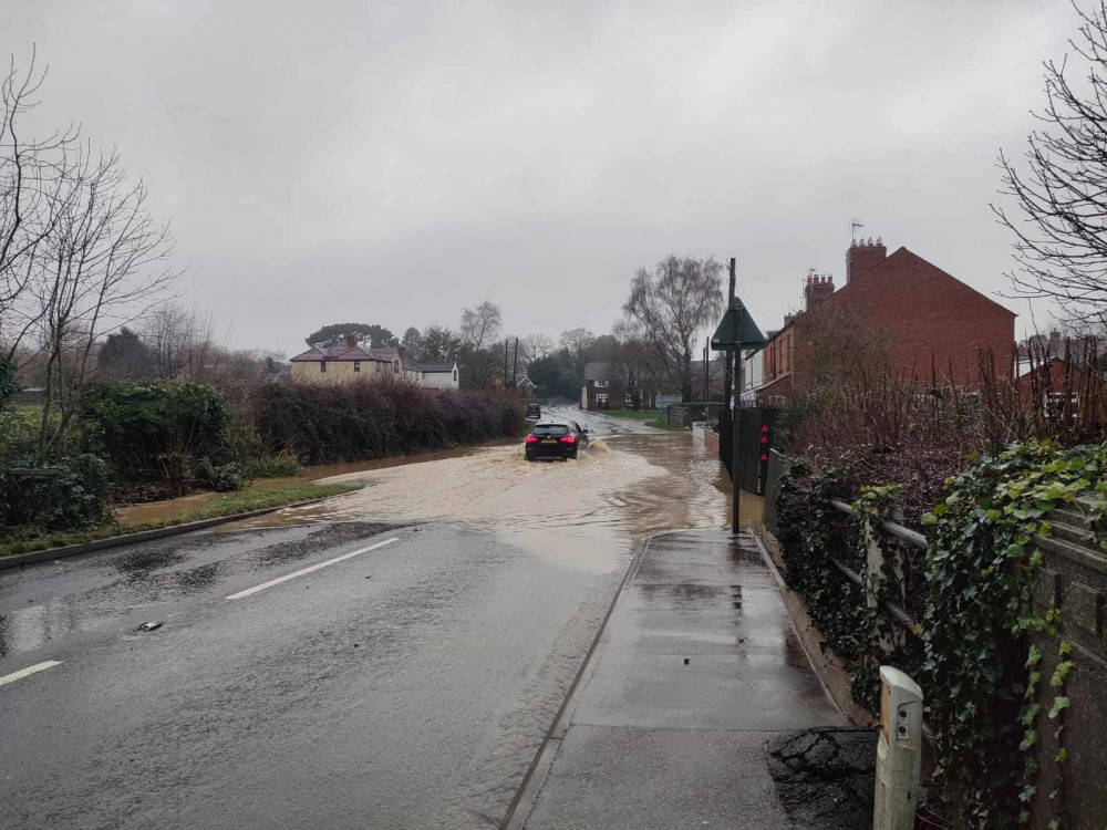 Whitwell, Langham, Oakham, Manton Bridge and other locations across the county suffered flooding last week. Image credit: Nub News. 