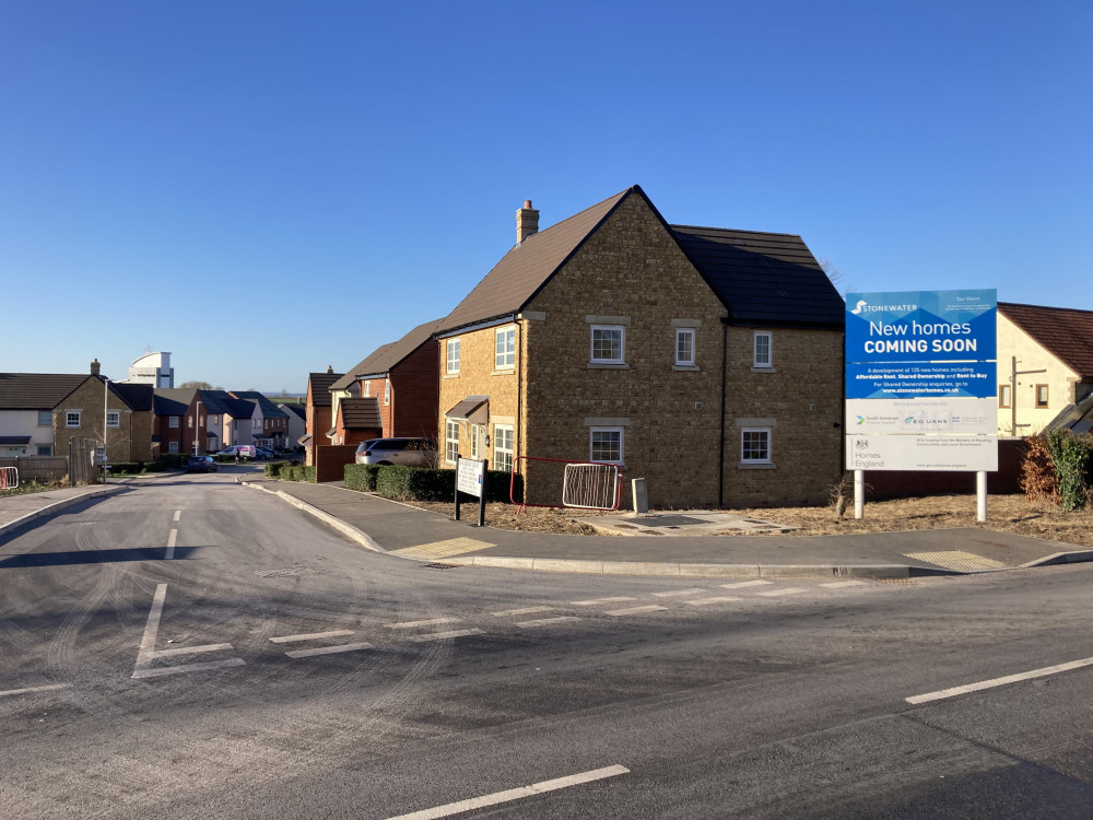 Entrance To The Mulberry Meadows Development On The B3152 Station Road In Castle Cary. CREDIT: Daniel Mumby.