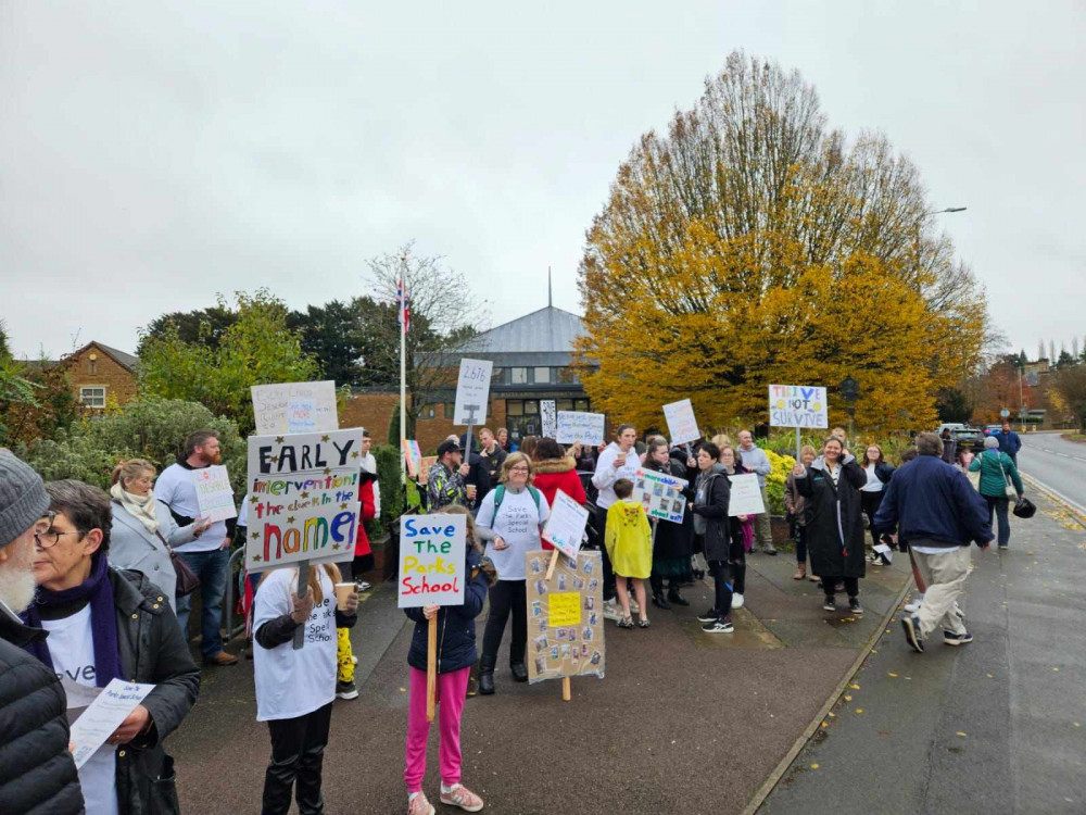 Despite the protest held in November, the future of the school looks bleak. Image credit: Nub News. 