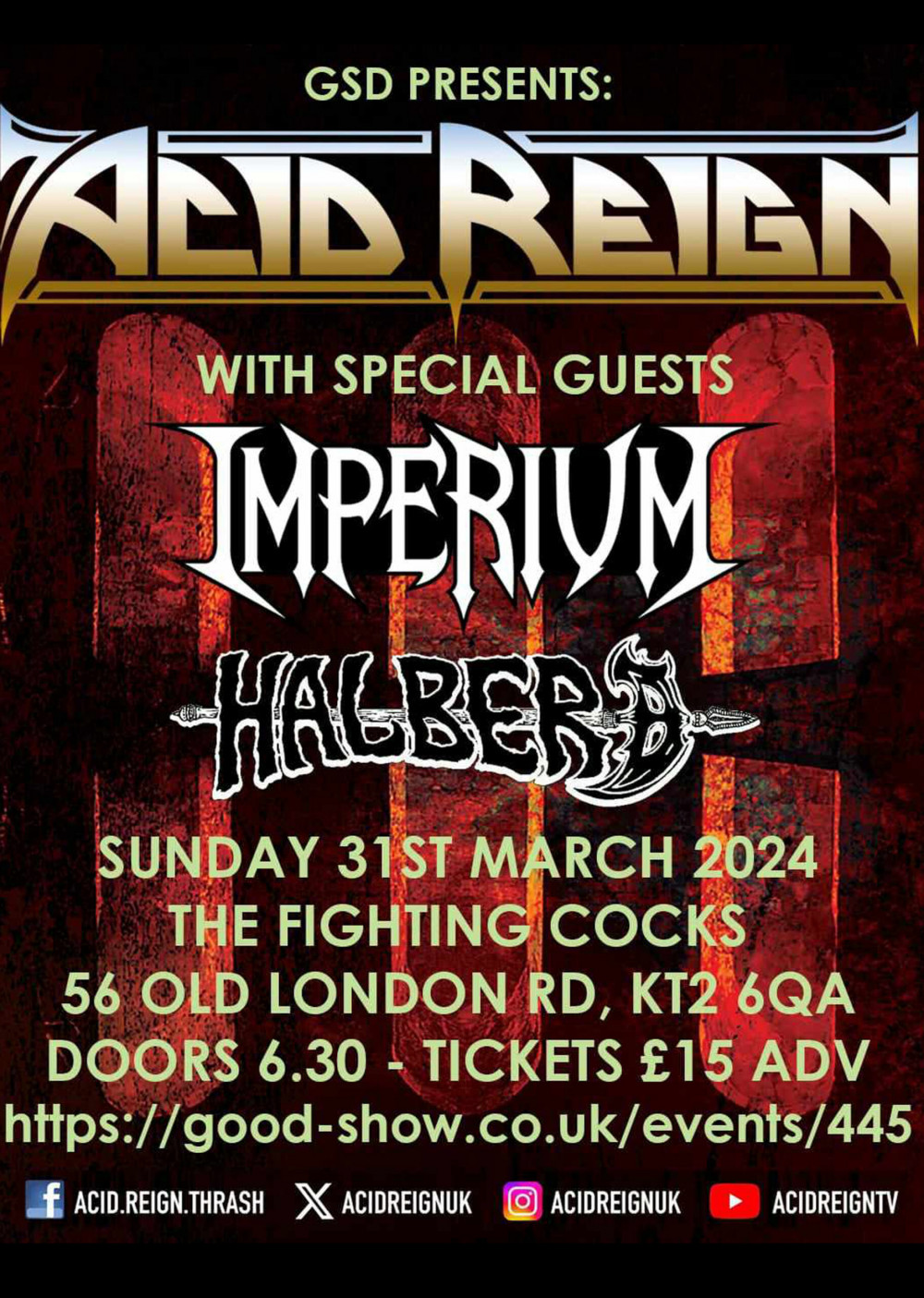 Acid Reign, Imperium & Halberd (Photo: Supplied)