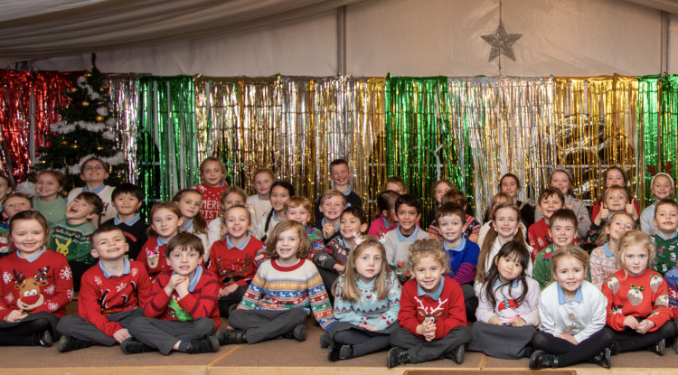 Some of the children who took part in the performance. (Image - Adlington Primary School)