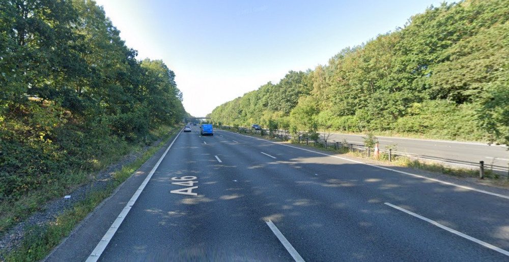 Officers and emergency services attended the collision, which involved an Audi and a Honda Jazz (image via google.maps)