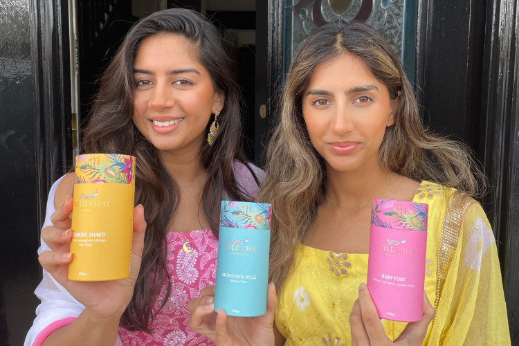 Alicia and Jasmine founded Wild Chai in 2022 offering an alternative to other sugary tea on the market (credit: Wild Chai).