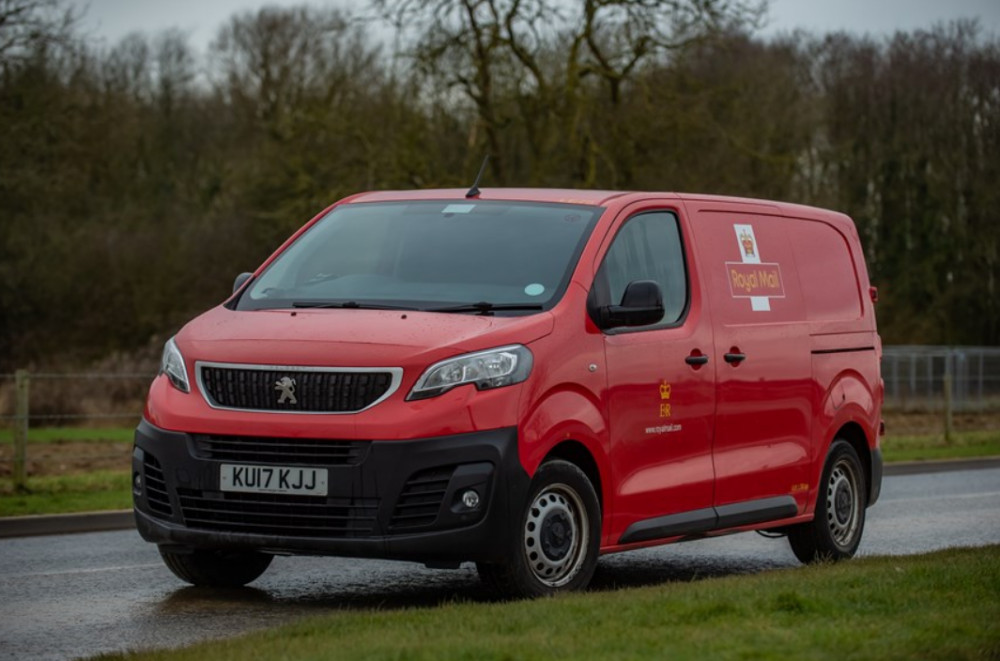 The Royal Mail van was stolen from Abbey Hill on November 29 (image via Royal Mail)