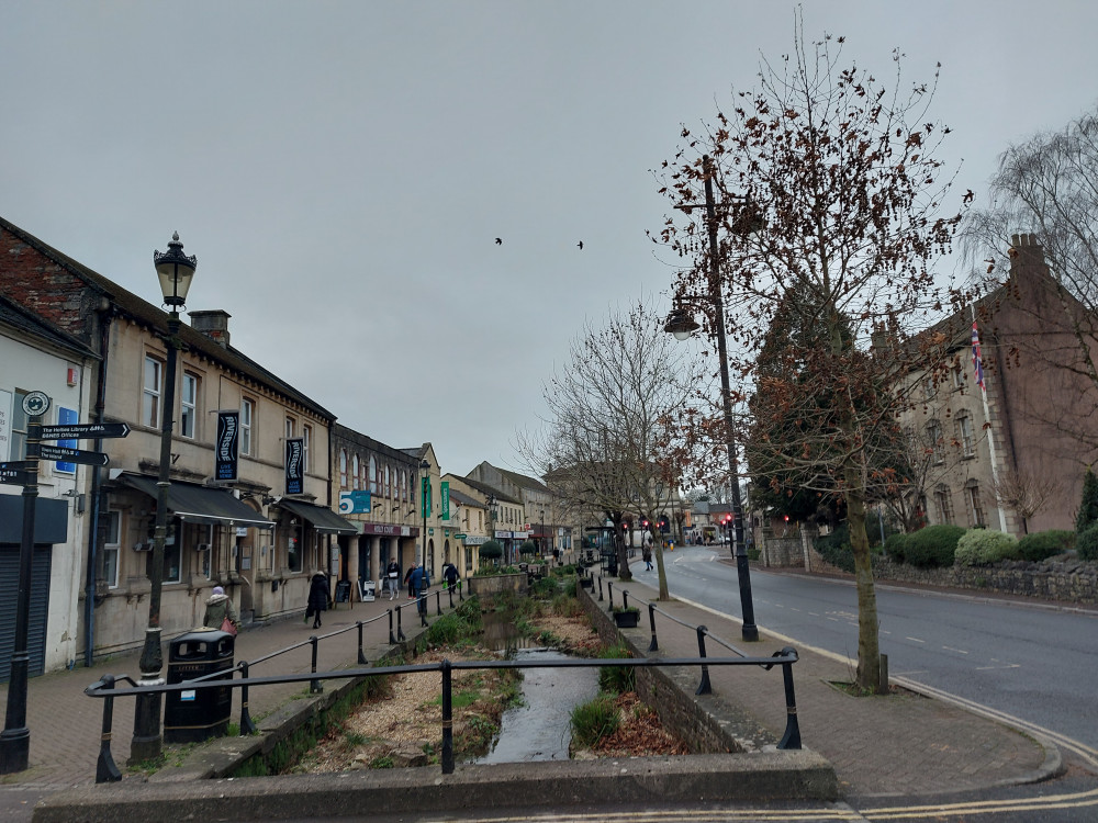 Midsomer Norton High Street January 12 (image Midsomer Norton Nub News) 