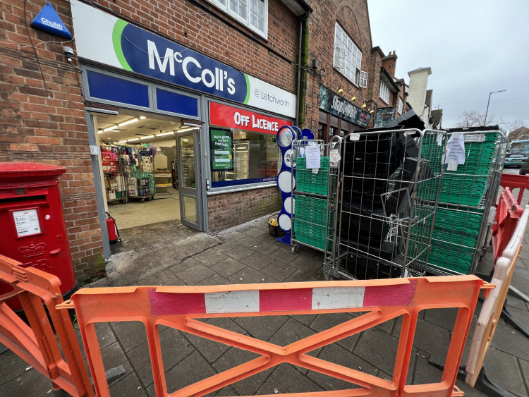 McColl's on Station Road is currently closed due to a revamp. PICTURE: Letchworth Nub News paid a visit to the site today, Friday (January 12) to learn more. CREDIT: Letchworth Nub News 