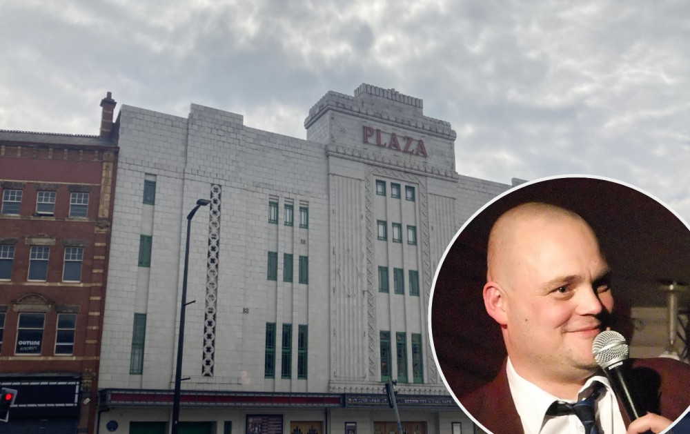 The actor and comedian Al Murray will visit Stockport Plaza in April for the 'Guv Island' tour, assuming his pub landlord character (Image - main: Alasdair Perry / bottom right: Isabelle Adam, Wikimedia Commons)