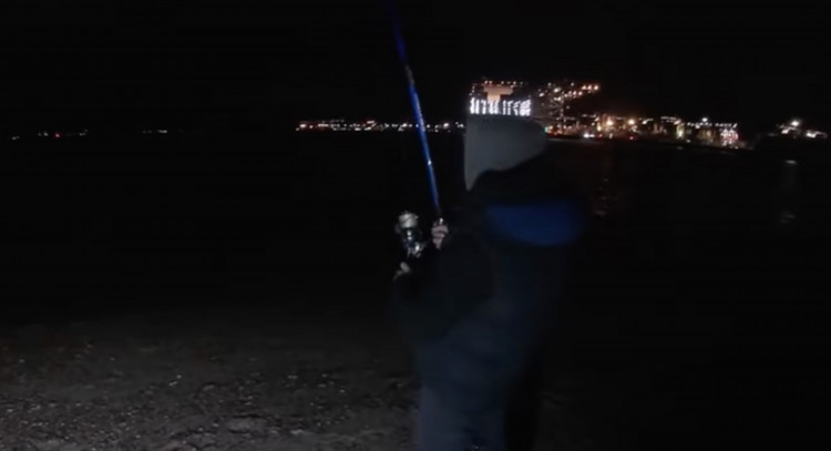 Fishing off Landguard Point