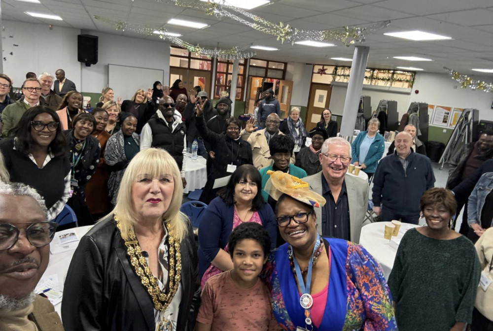 Borough mayor Cllr Sue Little on a recent visit to One Community