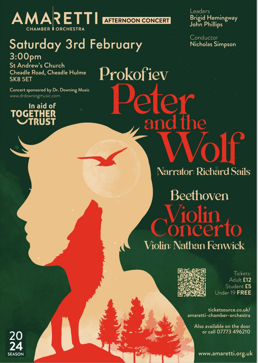 Amaretti Chamber Orchestra Afternoon Concert - Peter and the Wolf 