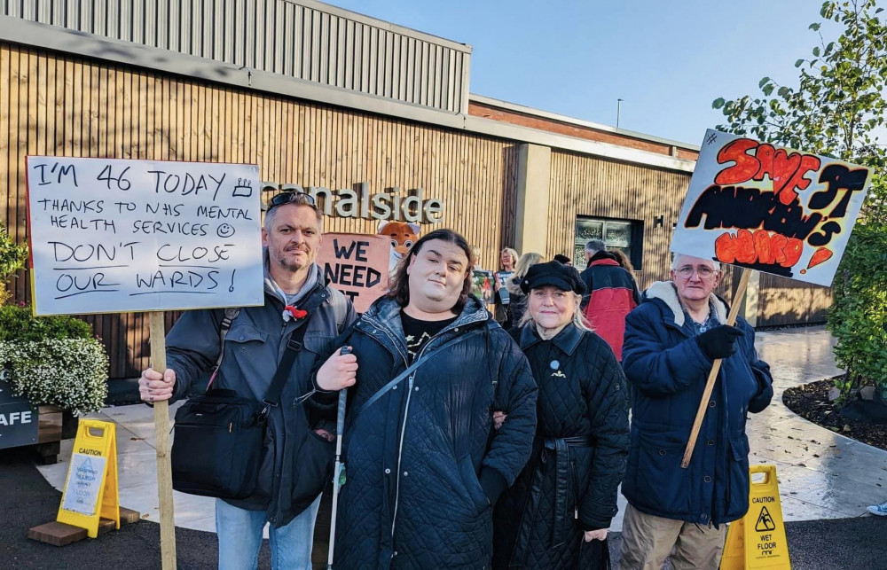 A previous demonstration calling for a u-turn on the decision to close St Andrew's Ward. 