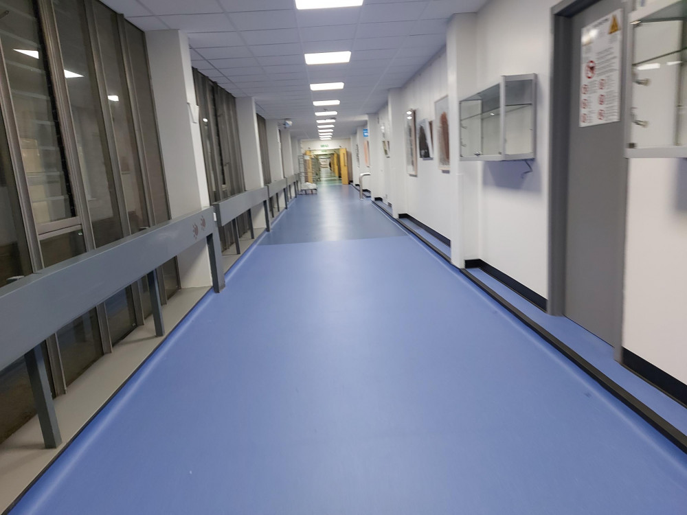 Hospital corridor, image Frome Nub News 