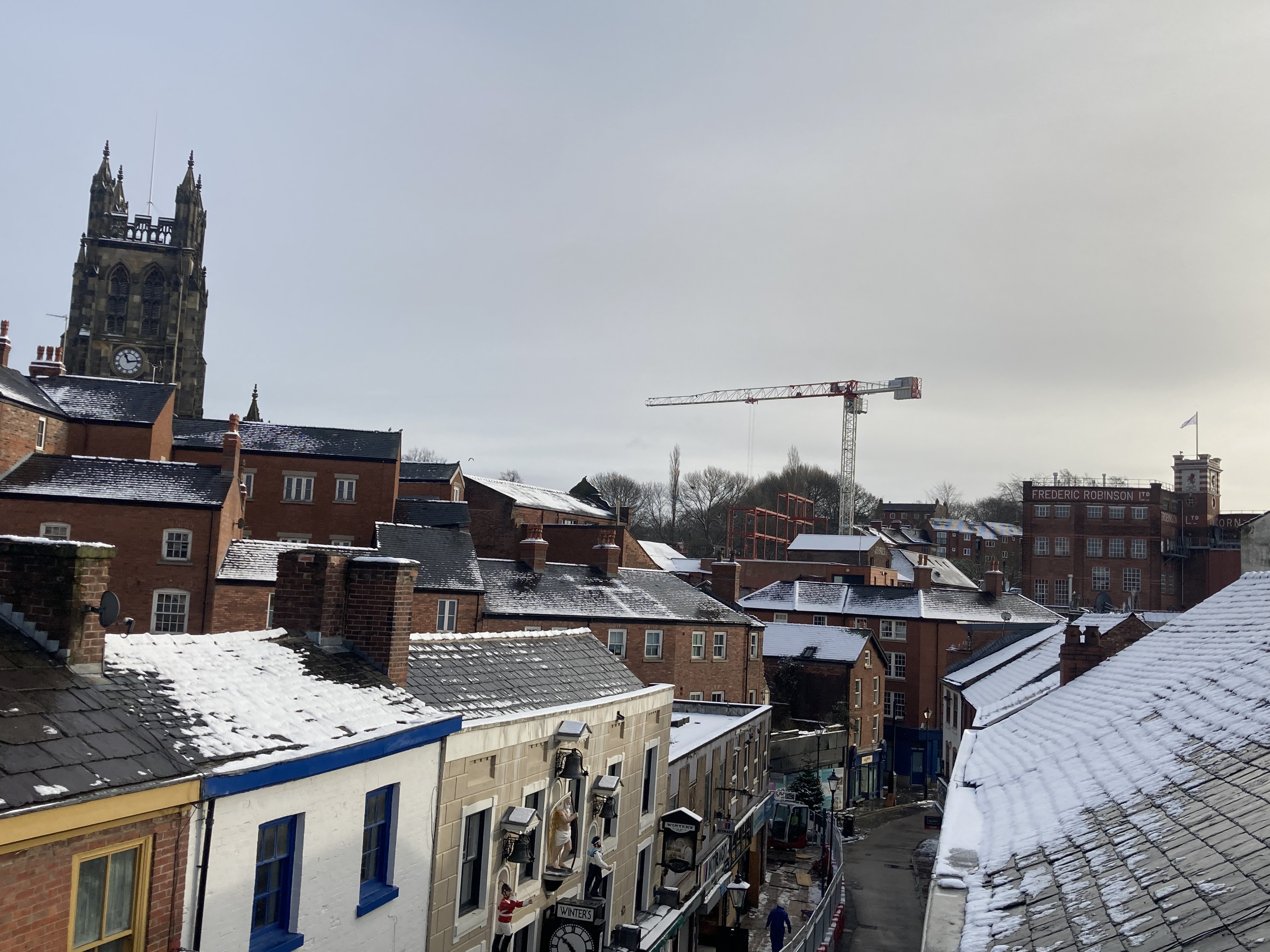 The historic, snowy Underbanks (Image - Alasdair Perry)