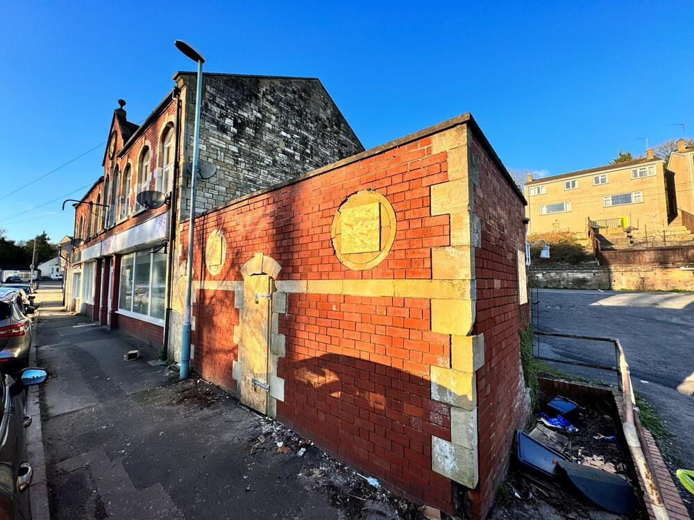 The Radstock toilet block along from the museum in the town, image City & Rural property auctions 