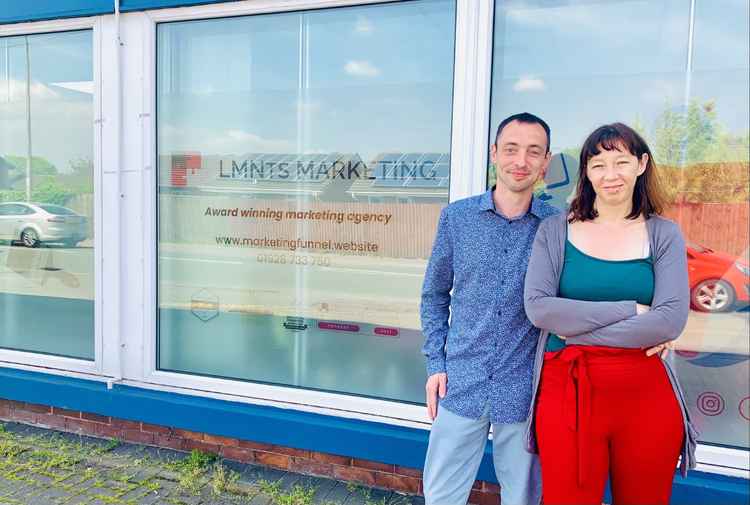 Alun and Laura, the owners of Digital 4 Trades and LMNts Marketing