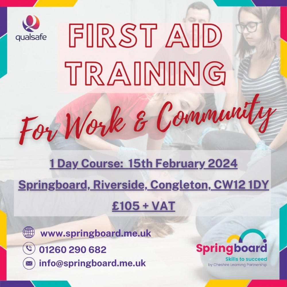 Get your First Aid qualification. Image credit: Springboard Learning Partnership.