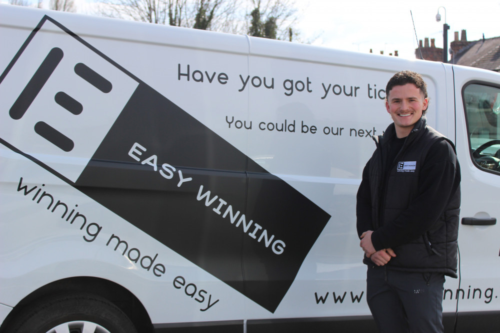 Easy Winning Head Charles Edwards. Could the van be visiting a charity in Stoke soon? (Image - Stoke Nub News)