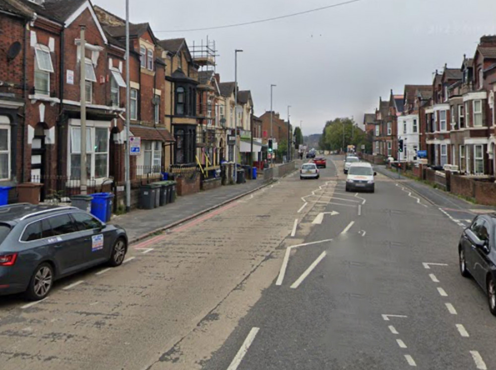 Police stopped a car on Waterloo Road, Cobridge, last week (Google).