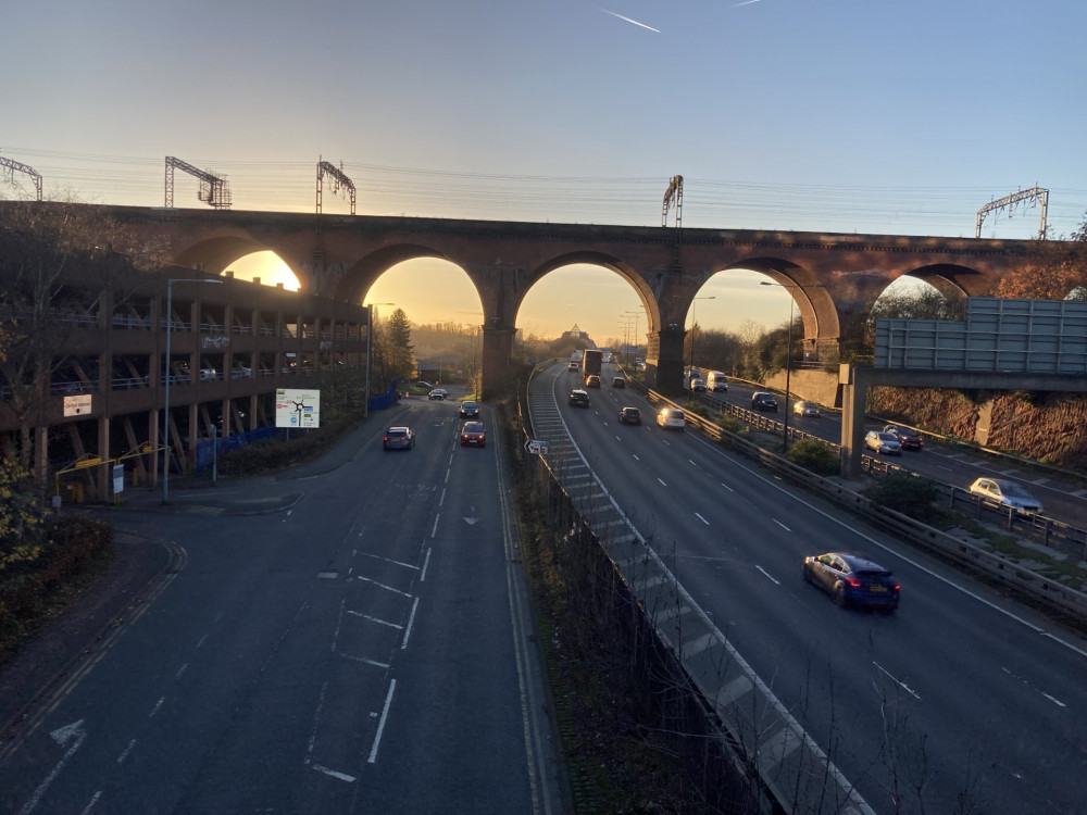 PC Rebekah Marsden helped bring a vulnerable woman down from a motorway bridge, and was commended for her handling of the situation (Image - Nub News)