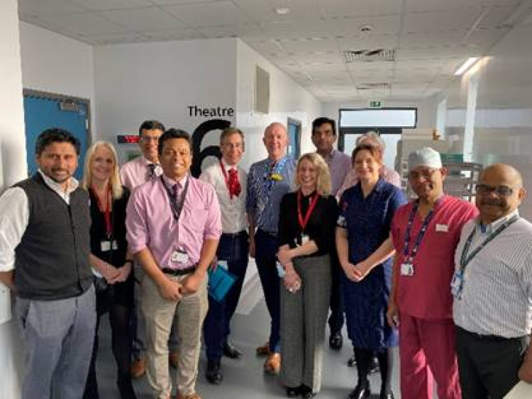 Staff at Grantham. Image credit: NHS ULHT. 