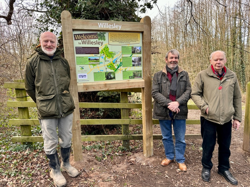 New noticeboard lets people know where Willesley is - and reveals the area's long history 