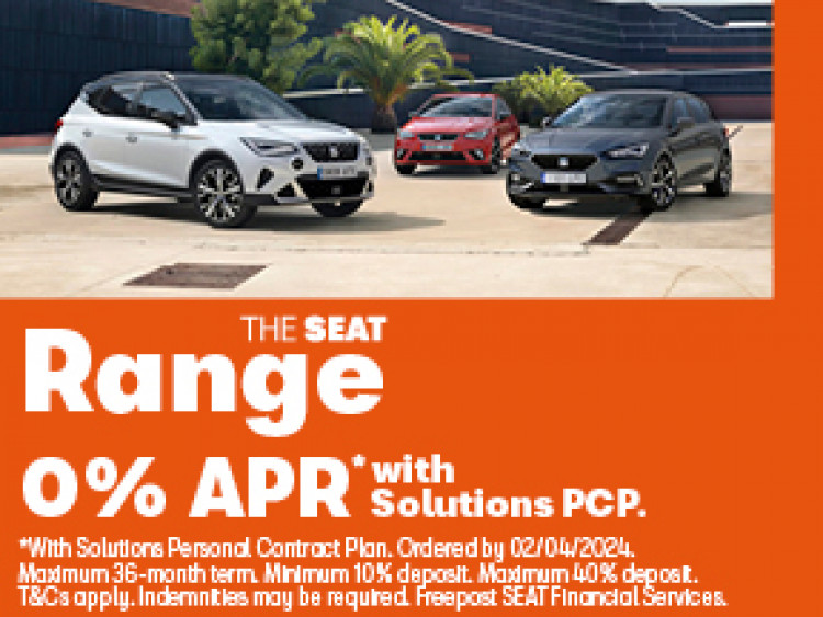 Whether you like the sleek design of the SEAT Ibiza or the bigger Ateca, you can get 0% APR across the SEAT range. (Image: Swansway)