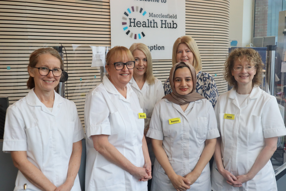 Audiology staff based at the Macclesfield Health Hub, Waters Green. 