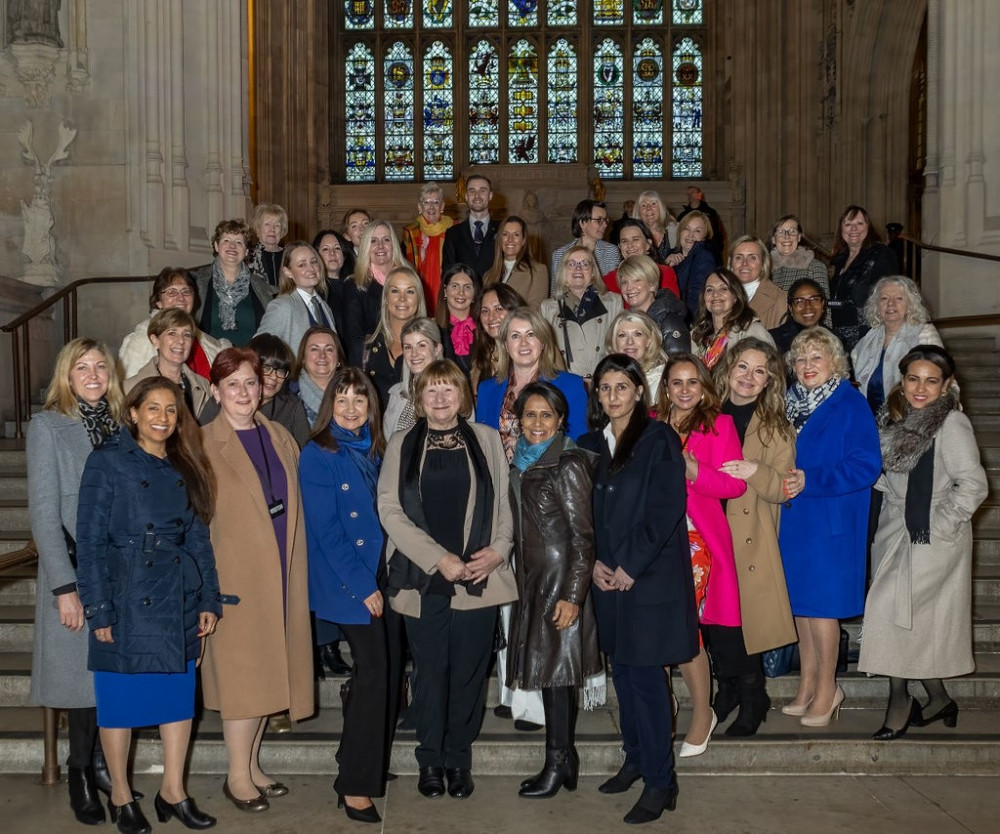 Forty-five members of Ladies First at The House of Commons (Karen Massey Photography)